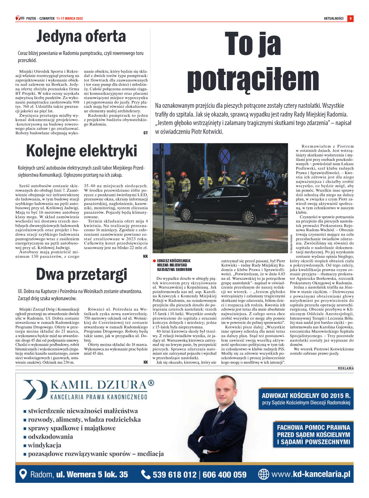 Tygodnik "7 Dni" nr 807 z dn. 11.03.2022 r. - strona 3