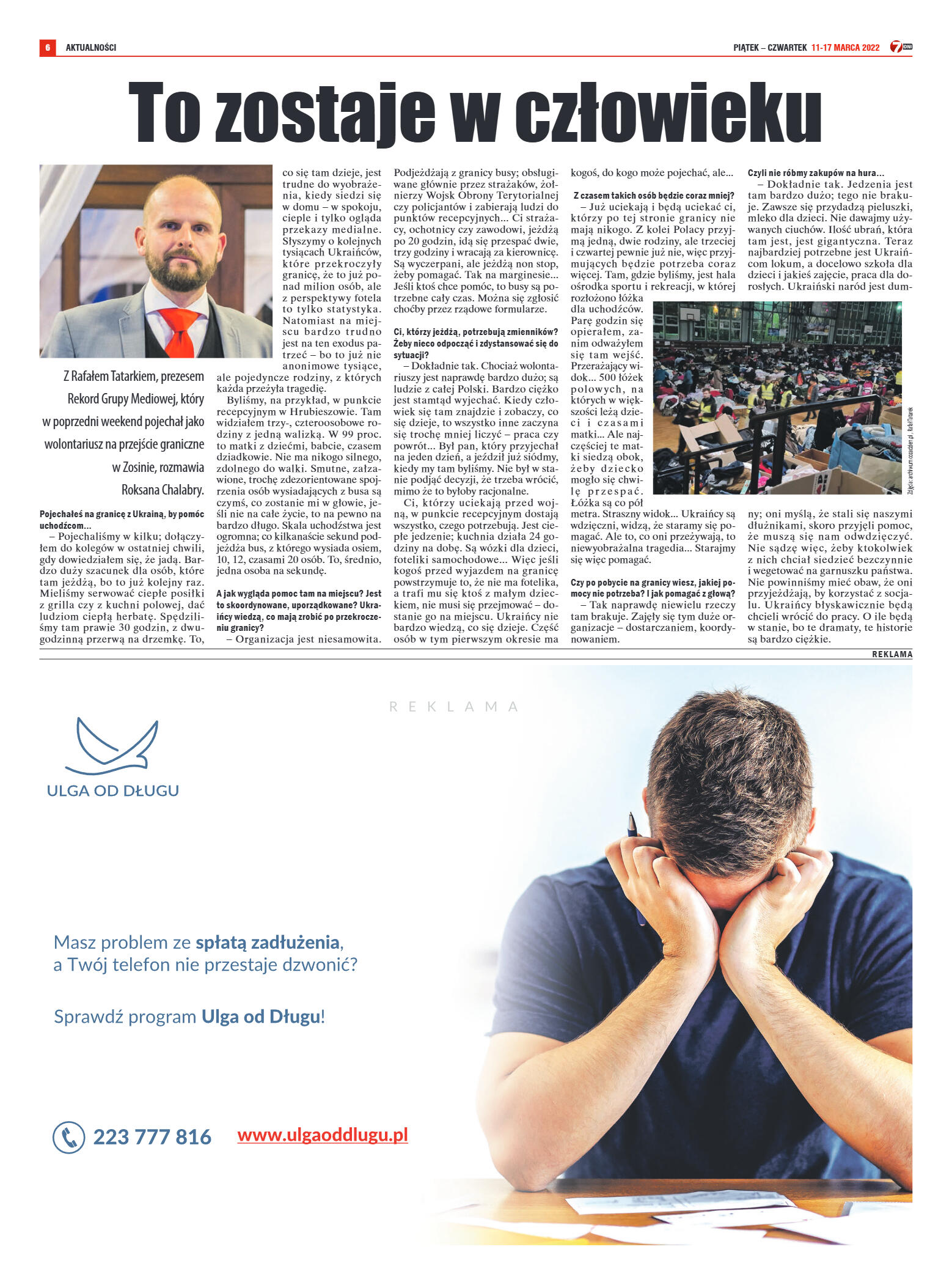 Tygodnik "7 Dni" nr 807 z dn. 11.03.2022 r. - strona 6