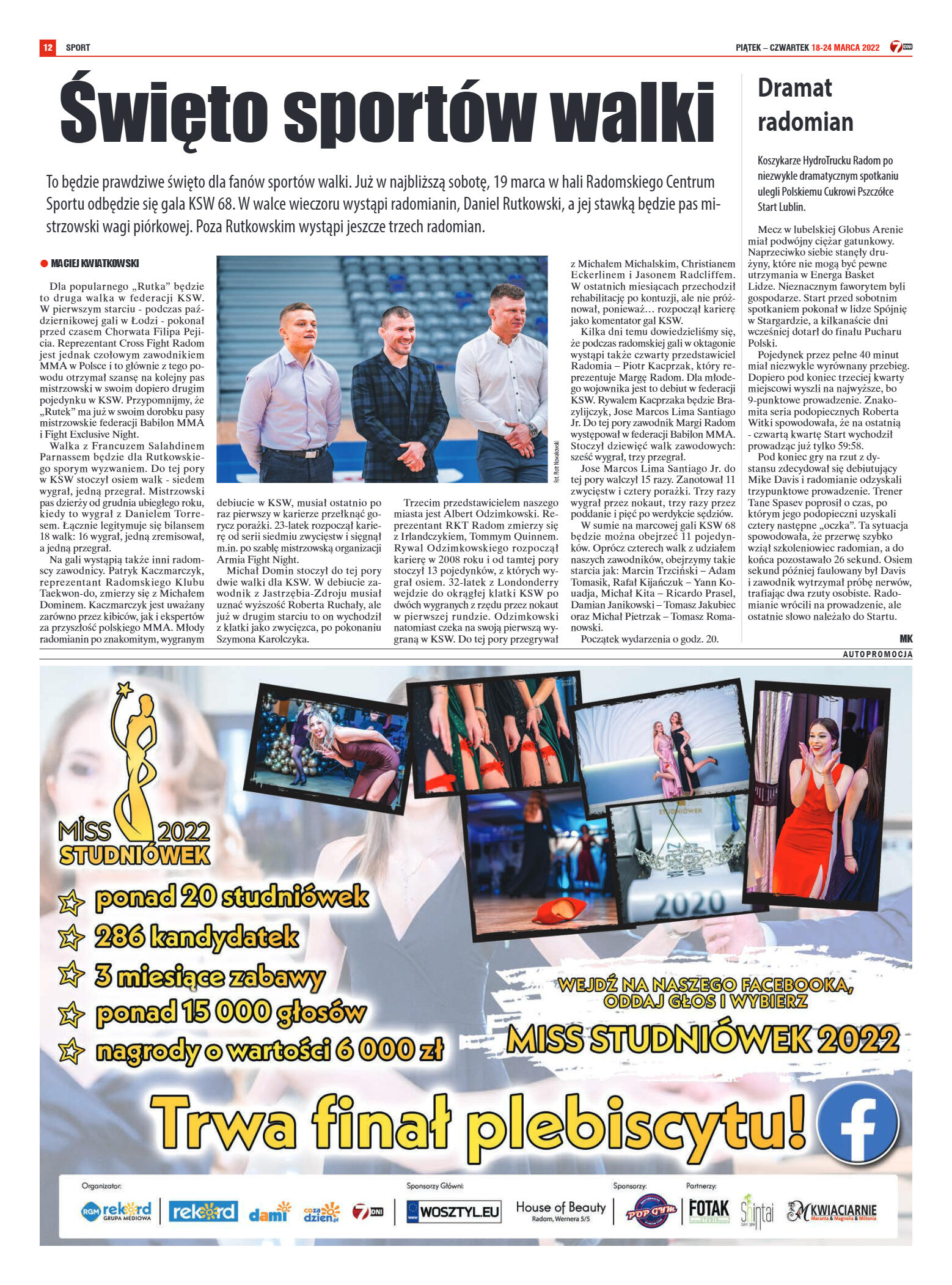 Tygodnik "7 Dni" nr 808 z dn. 18.03.2022 - strona 12