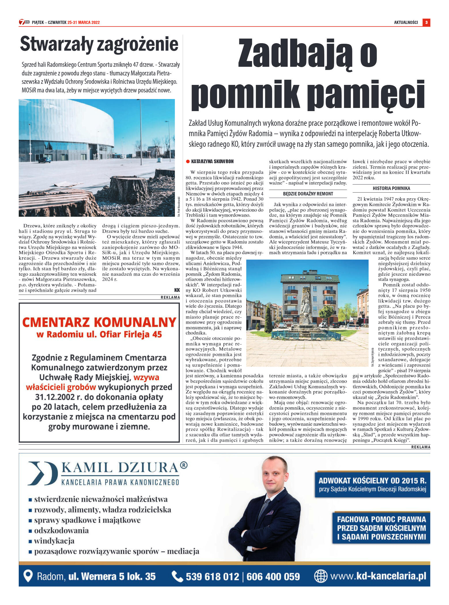 Tygodnik "7 Dni" nr 809 z dn. 25.03.2022 - strona 3