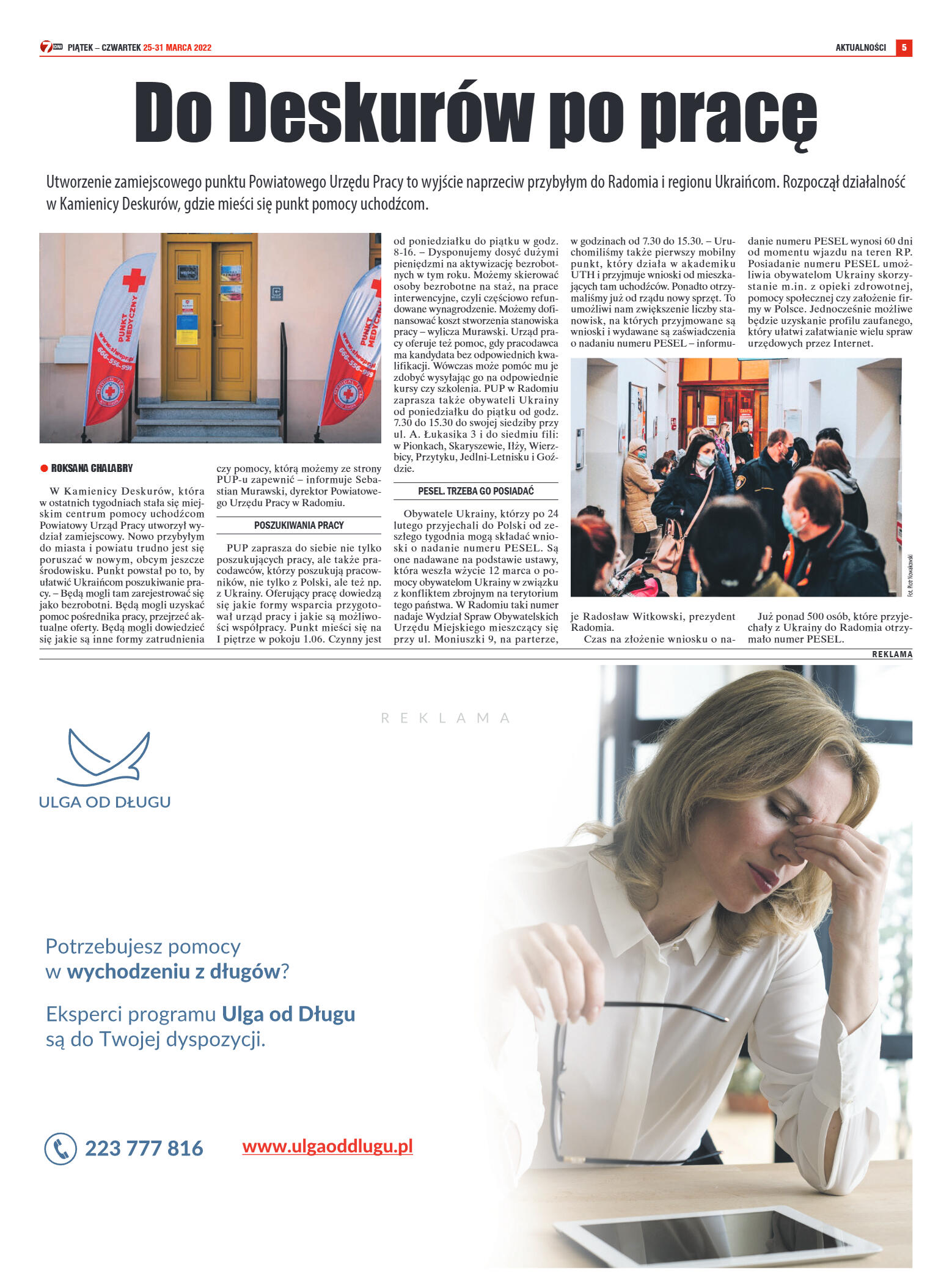 Tygodnik "7 Dni" nr 809 z dn. 25.03.2022 - strona 5