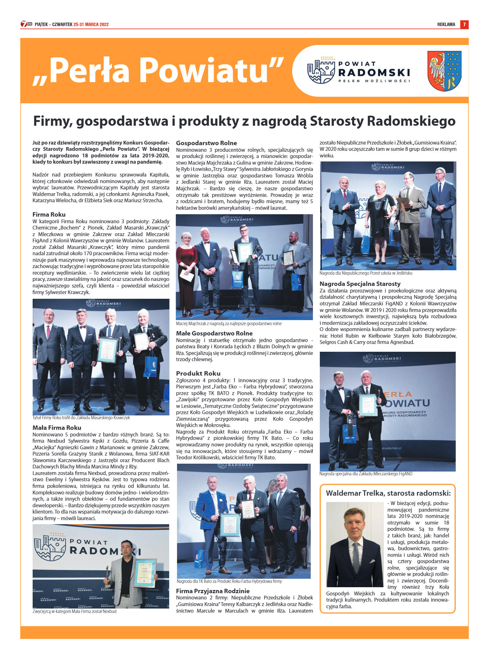 Tygodnik "7 Dni" nr 809 z dn. 25.03.2022 - strona 7