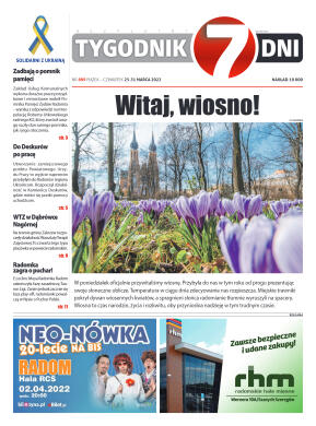 Tygodnik "7 Dni" nr 809 z dn. 25.03.2022 - strona 1
