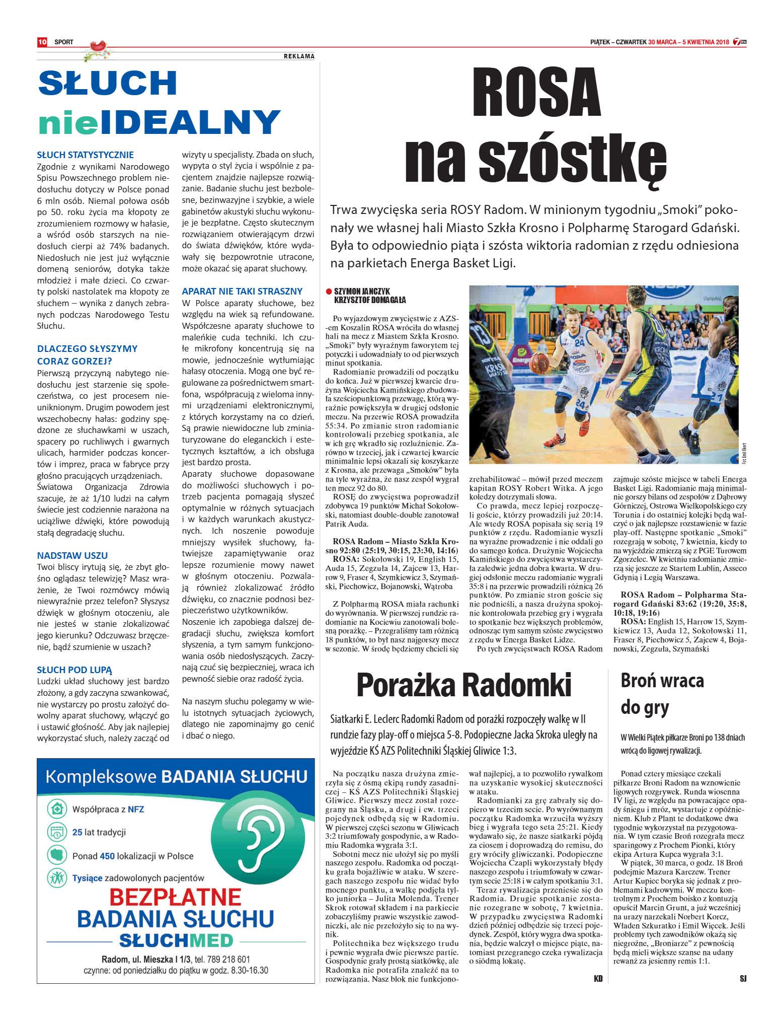 Tygodnik "7 Dni" nr 629 z dn. 30.03.2018 - strona 10