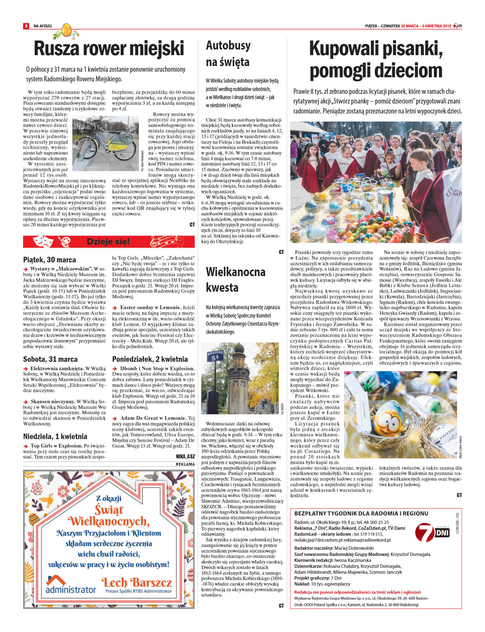 Tygodnik "7 Dni" nr 629 z dn. 30.03.2018 - strona 2