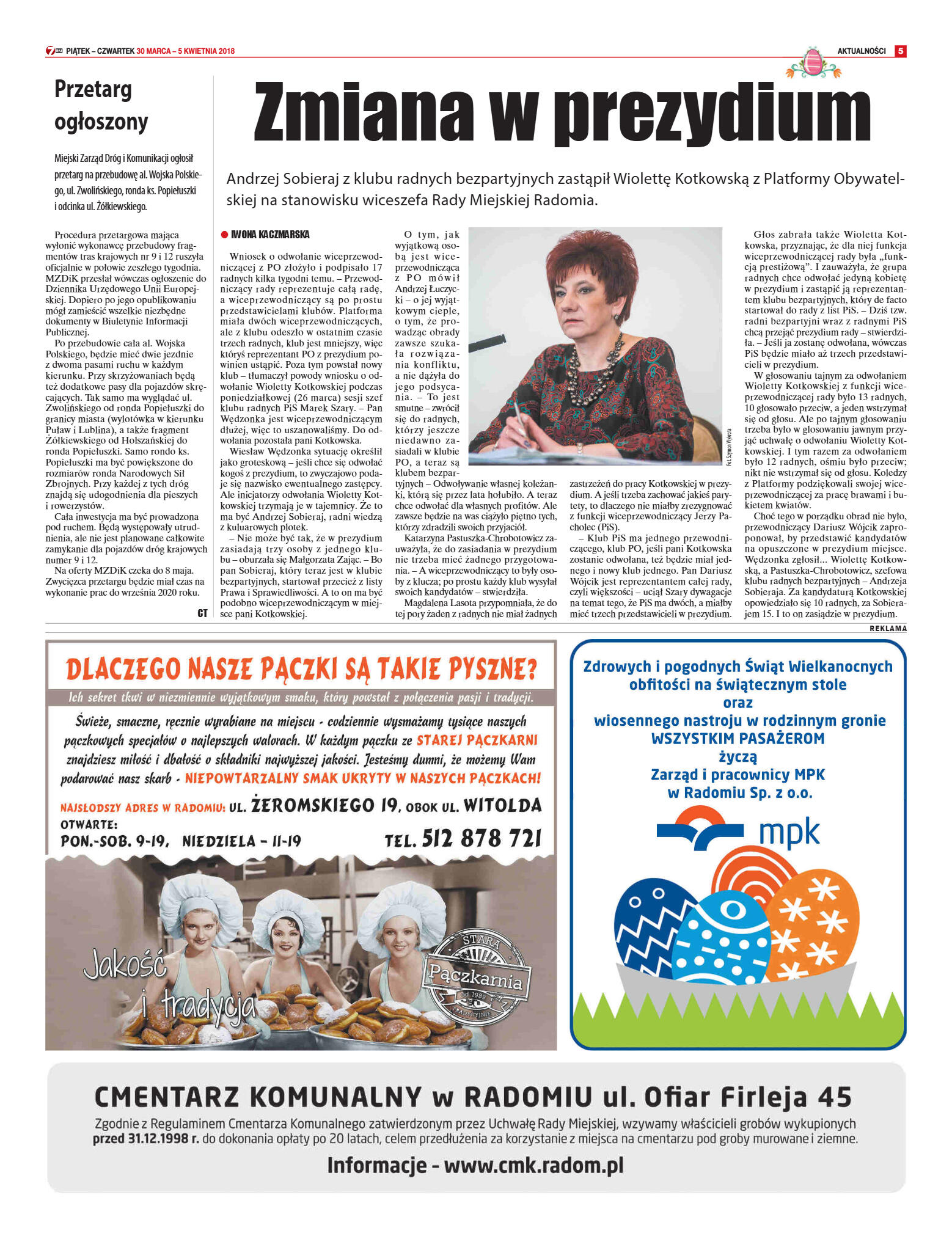 Tygodnik "7 Dni" nr 629 z dn. 30.03.2018 - strona 5
