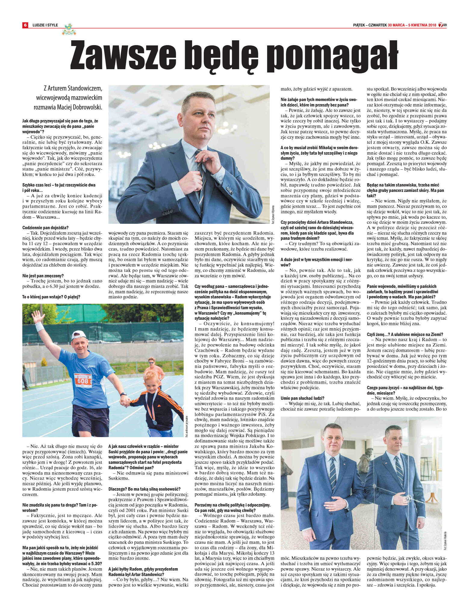 Tygodnik "7 Dni" nr 629 z dn. 30.03.2018 - strona 6