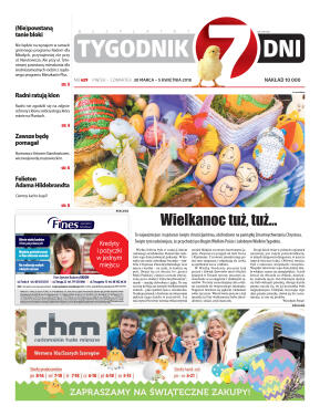 Tygodnik "7 Dni" nr 629 z dn. 30.03.2018 - strona 1