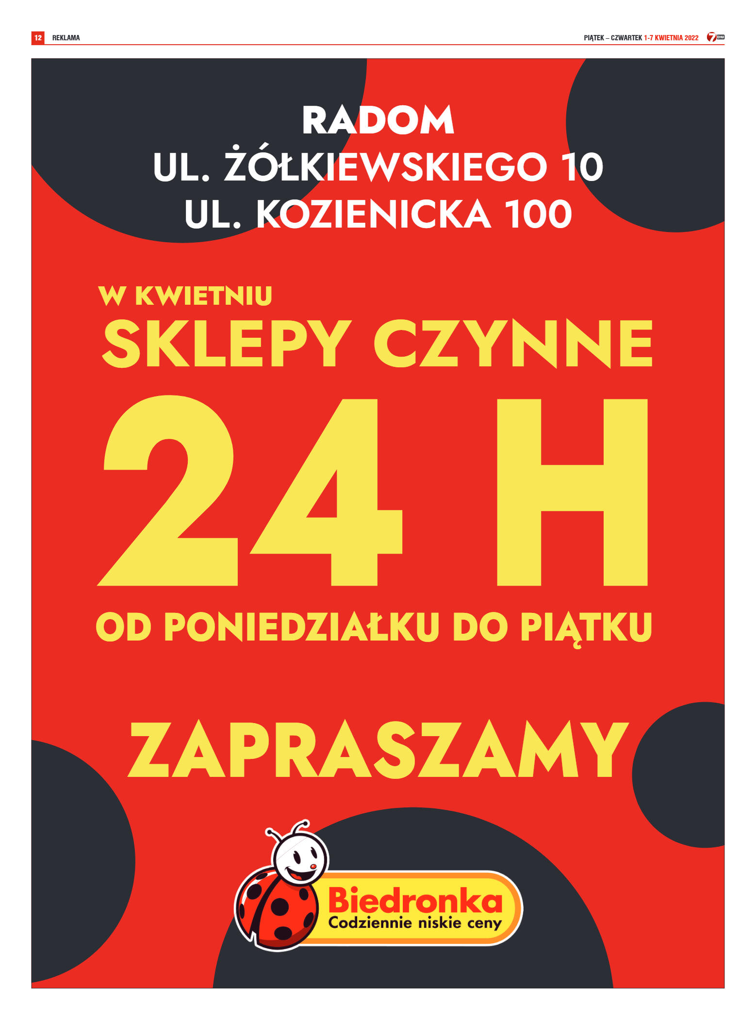 Tygodnik "7 Dni" nr 810 z dn. 1.04.2022 r. - strona 12