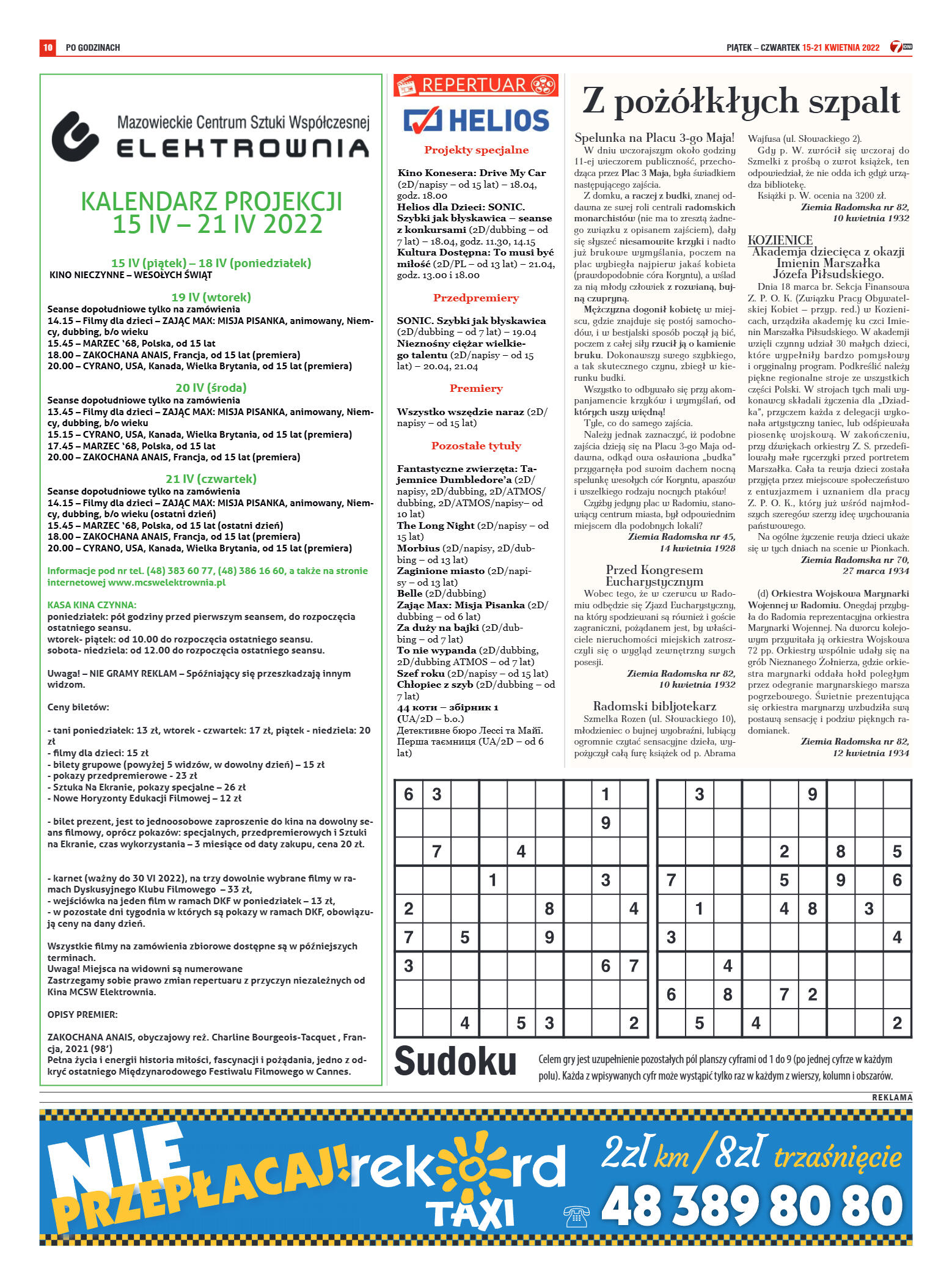 Tygodnik "7 Dni" nr 812 z dn. 15.04.2022 r. - strona 10