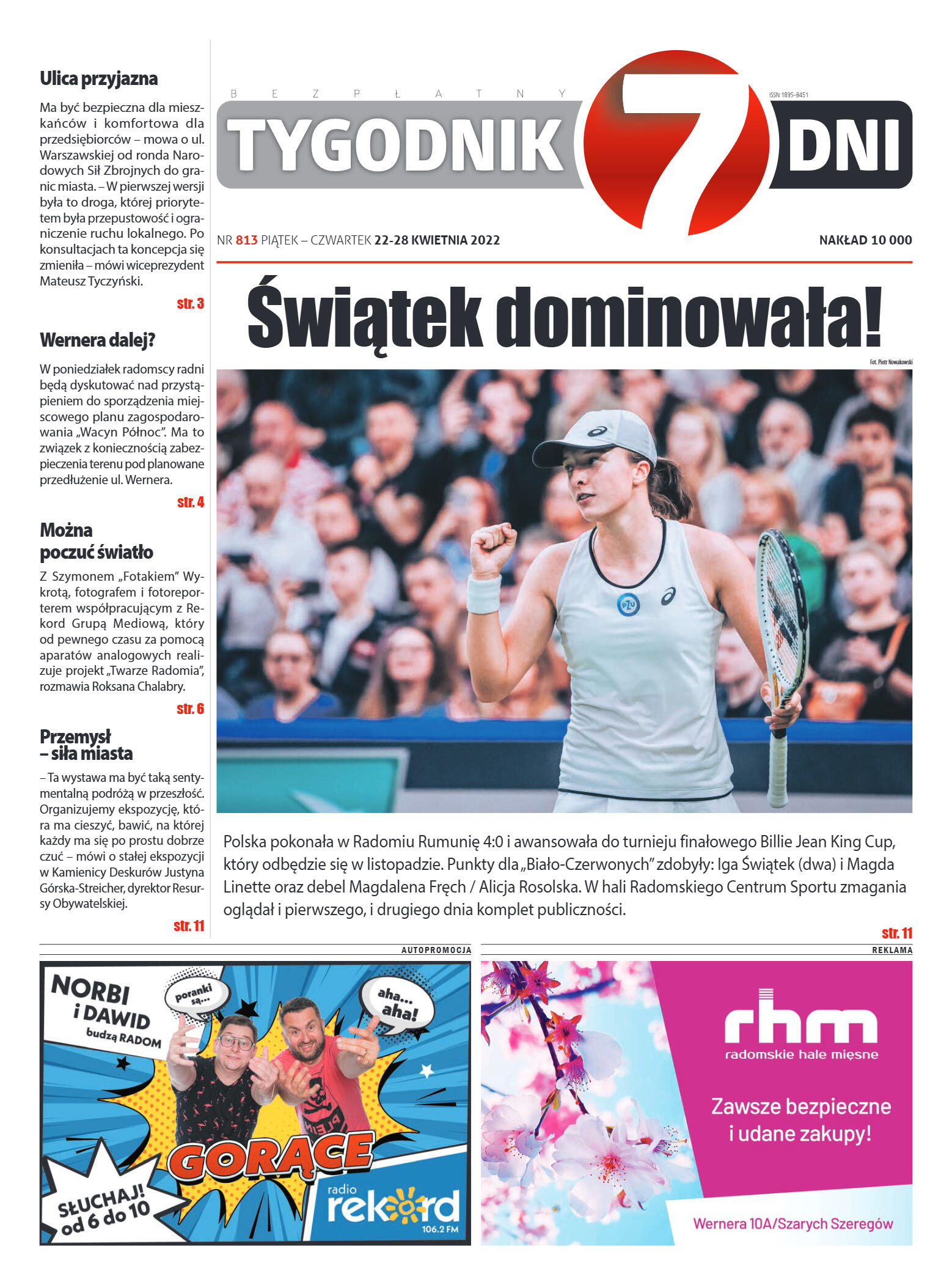 Tygodnik "7 Dni" nr 813 z dn. 22.04.2022 r. - strona 1