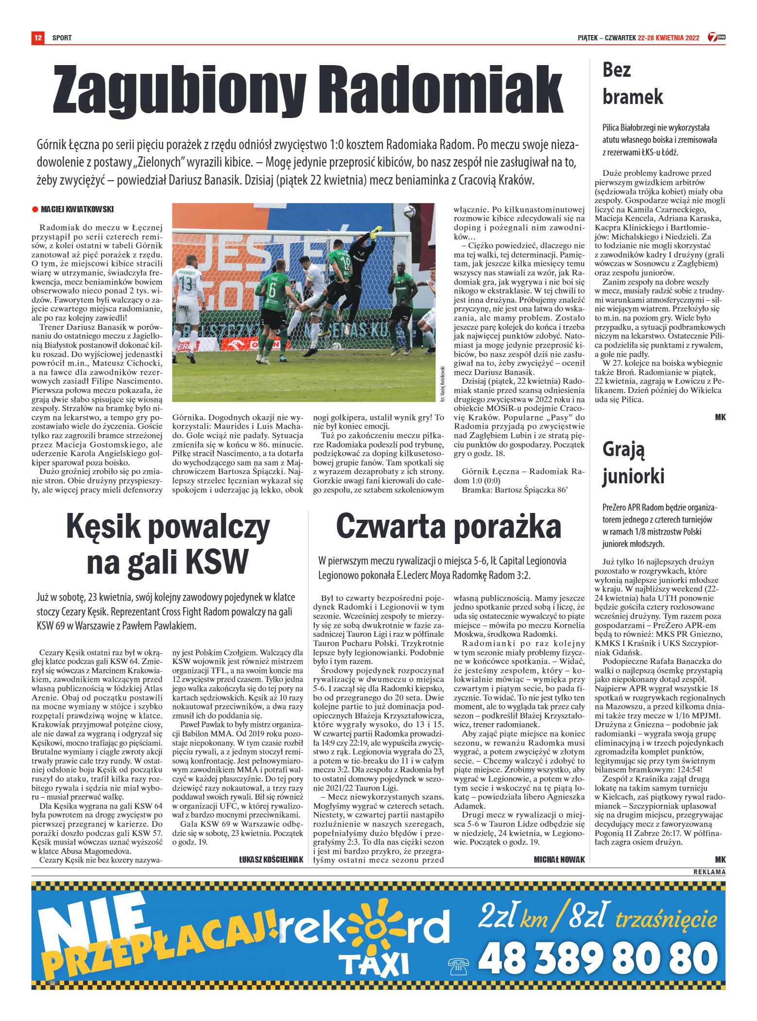 Tygodnik "7 Dni" nr 813 z dn. 22.04.2022 r. - strona 12