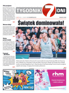 Tygodnik "7 Dni" nr 813 z dn. 22.04.2022 r. - strona 1