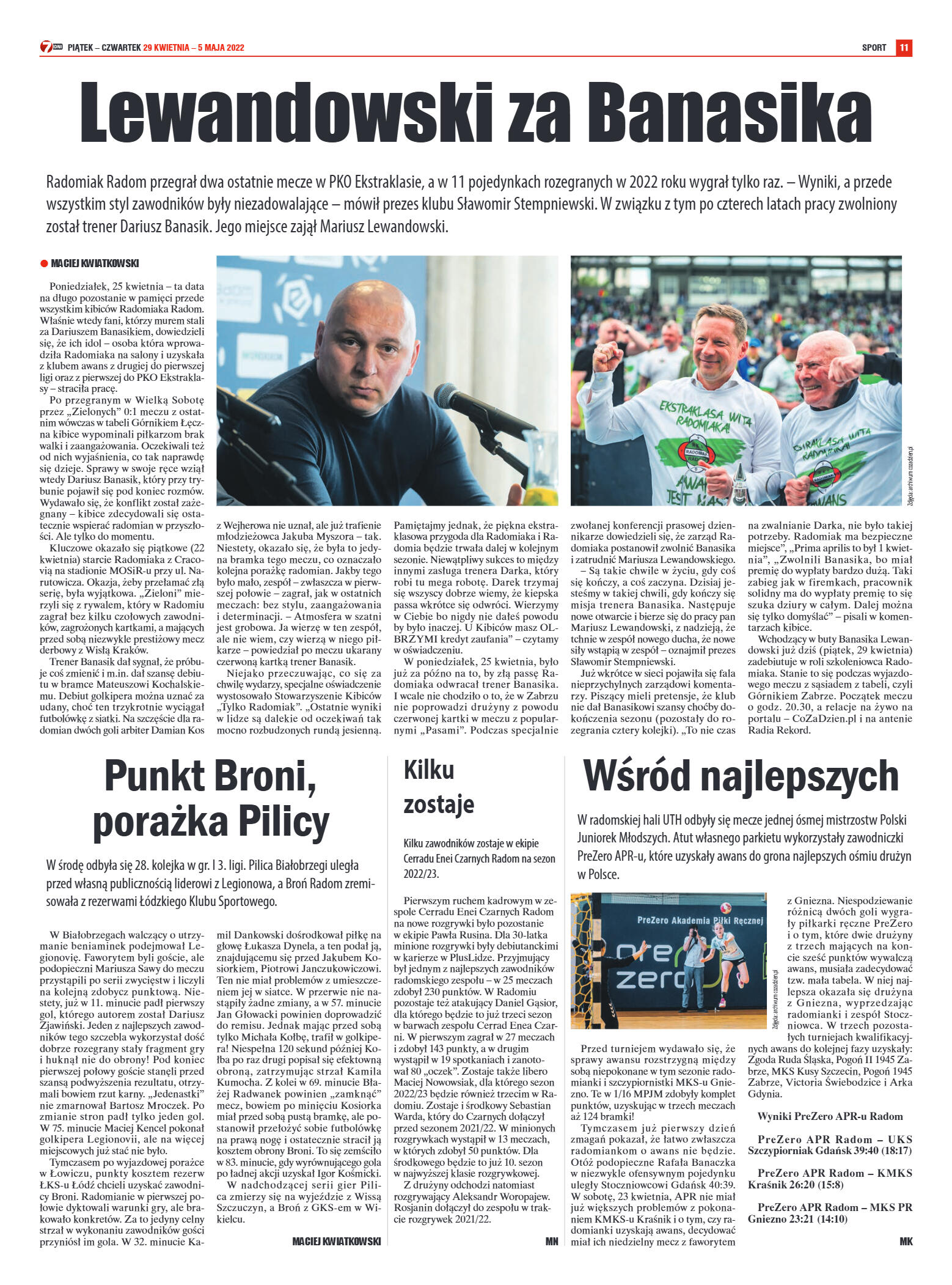 Tygodnik "7 Dni" nr 814 z dn. 29.04.2022 r. - strona 11