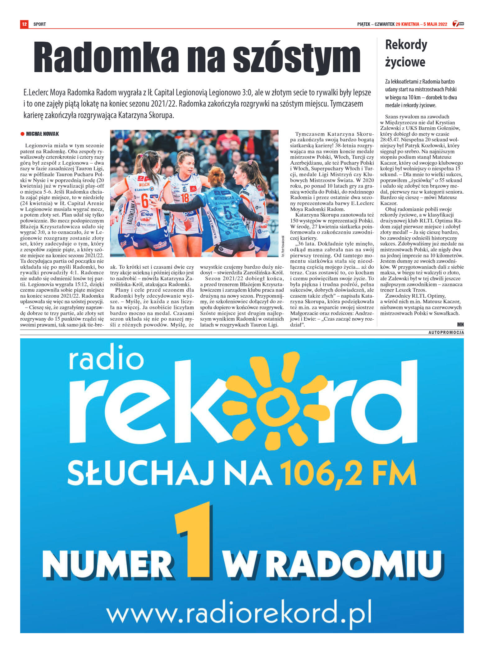 Tygodnik "7 Dni" nr 814 z dn. 29.04.2022 r. - strona 12