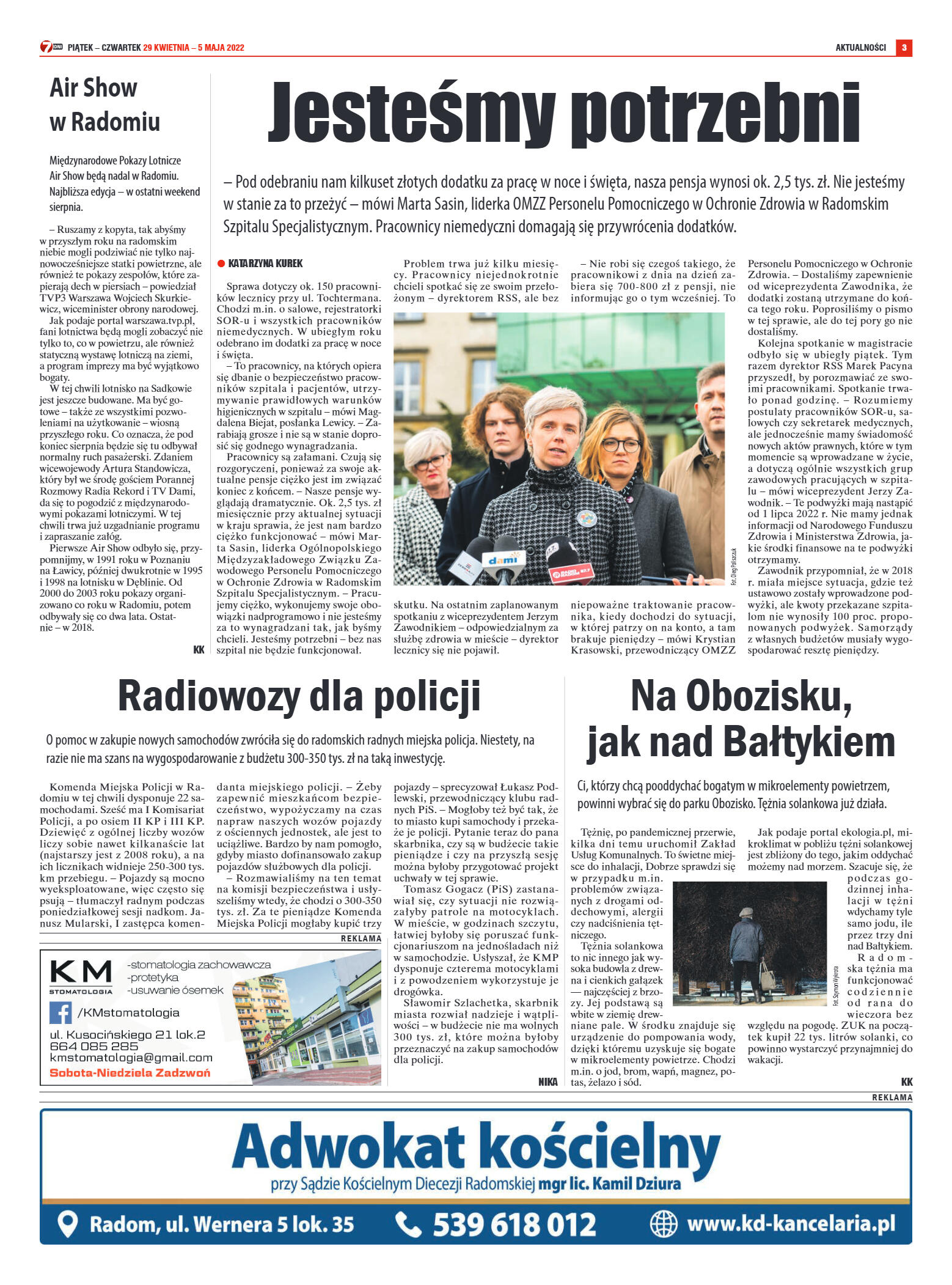 Tygodnik "7 Dni" nr 814 z dn. 29.04.2022 r. - strona 3