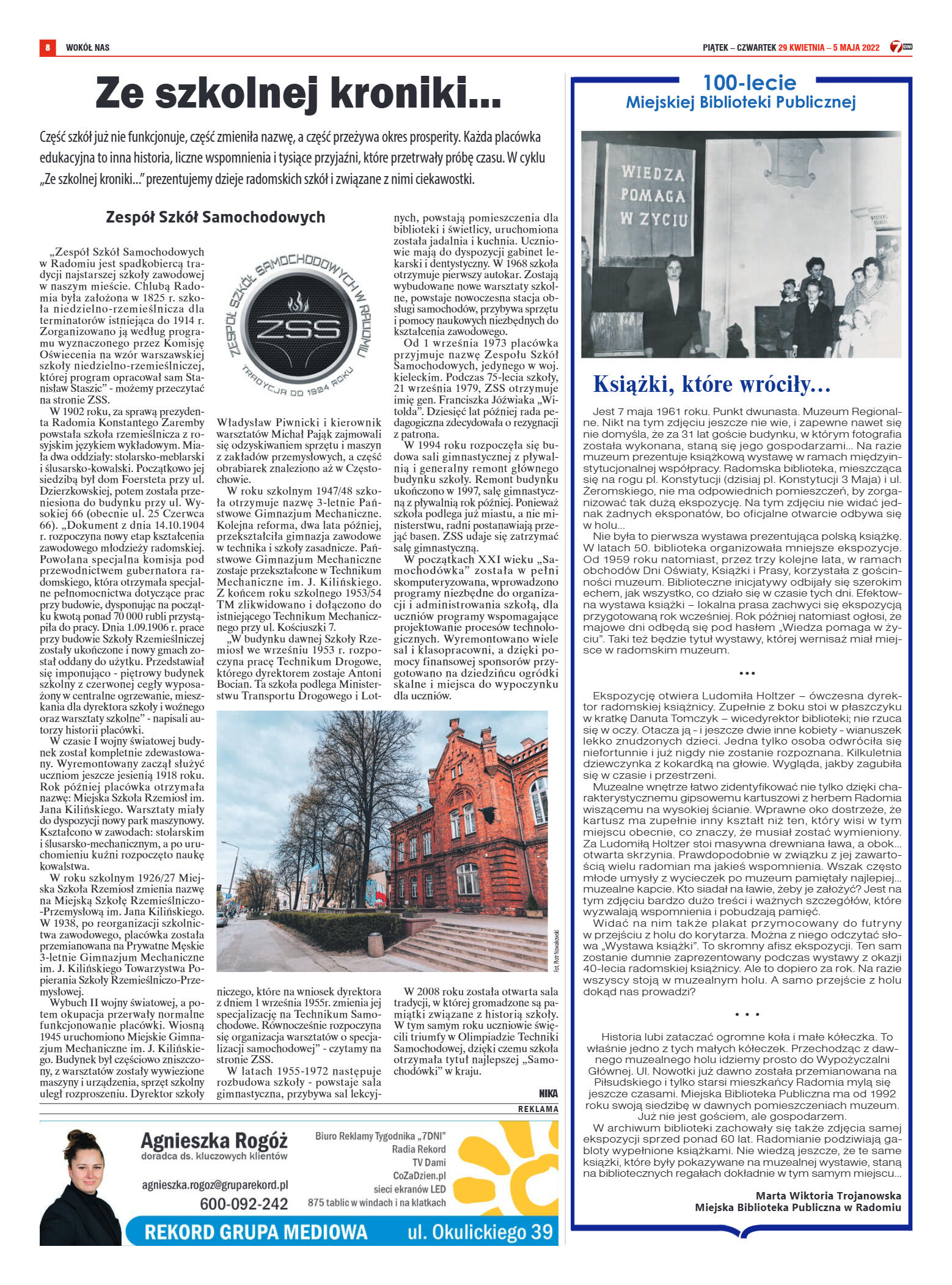 Tygodnik "7 Dni" nr 814 z dn. 29.04.2022 r. - strona 8