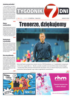 Tygodnik "7 Dni" nr 814 z dn. 29.04.2022 r. - strona 1
