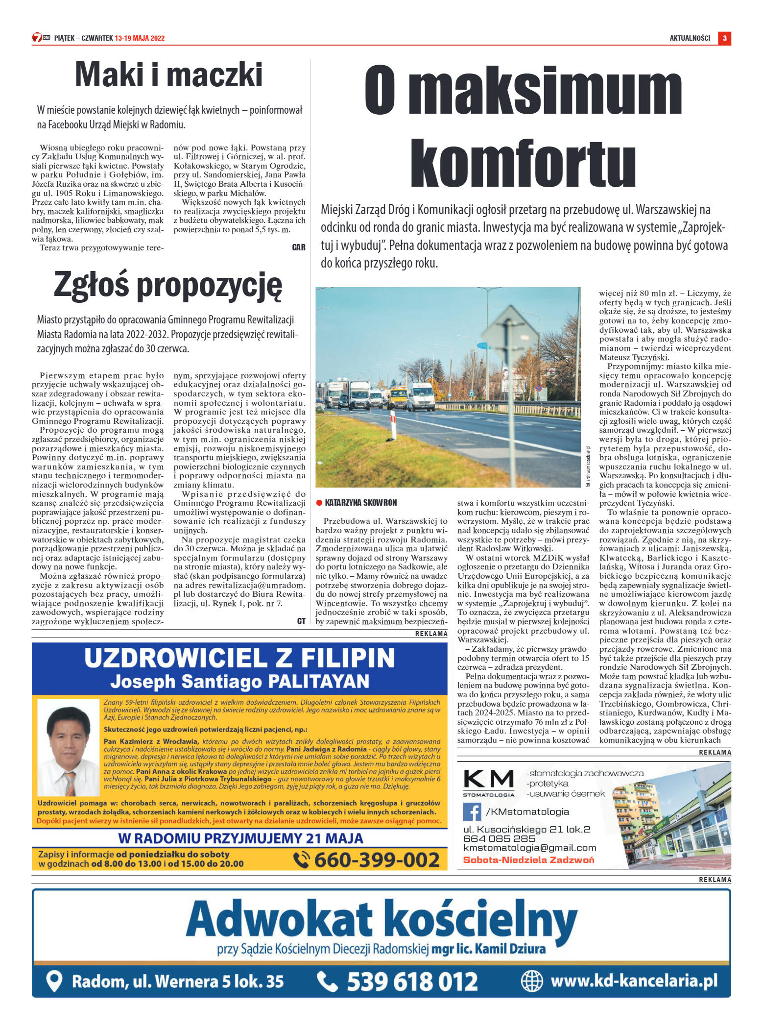 Tygodnik "7 Dni" nr 816 z dn. 13.05.2022 r. - strona 3