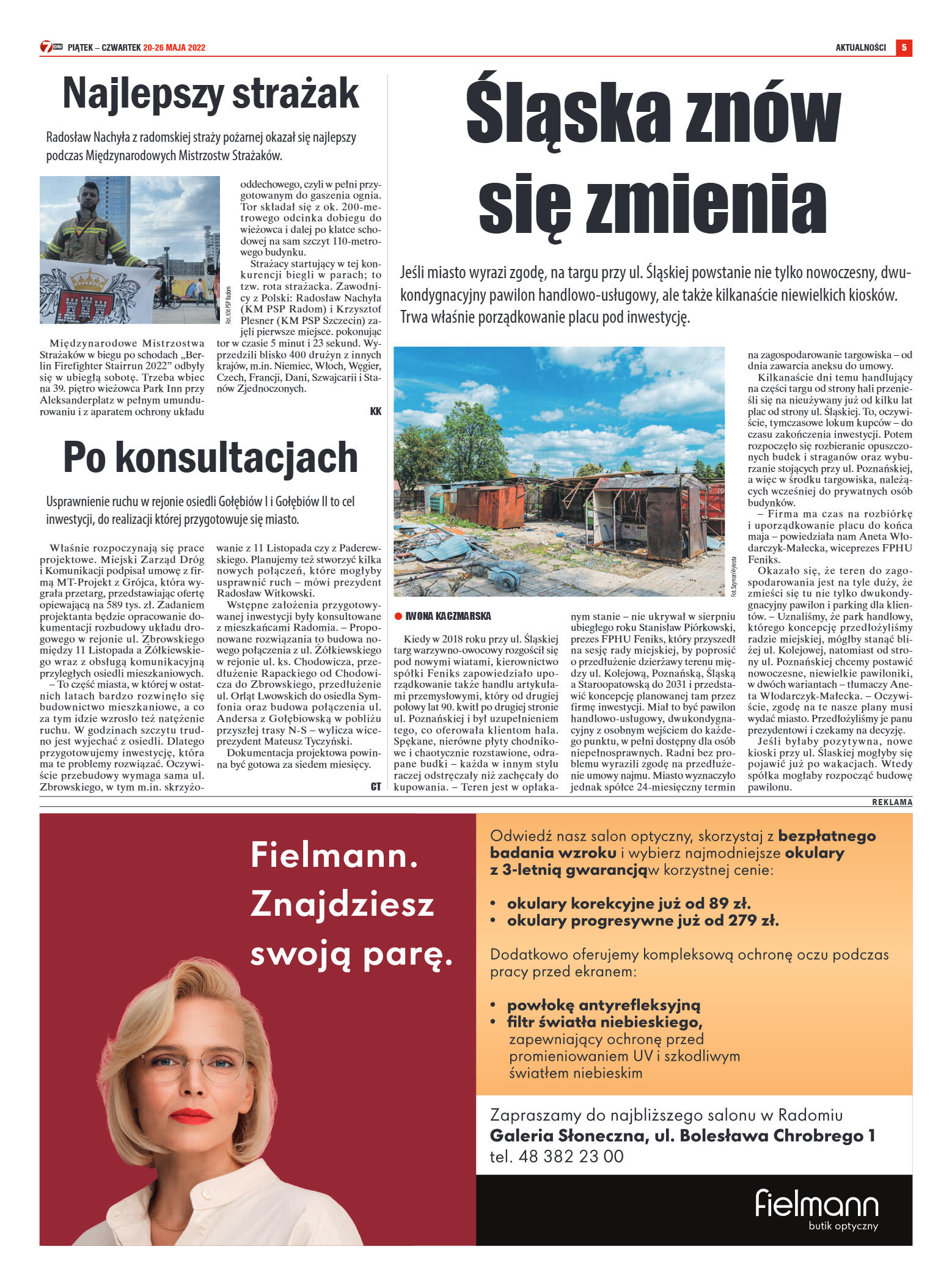 Tygodnik "7 Dni" nr 817 z dn. 20.05.2022 r. - strona 5