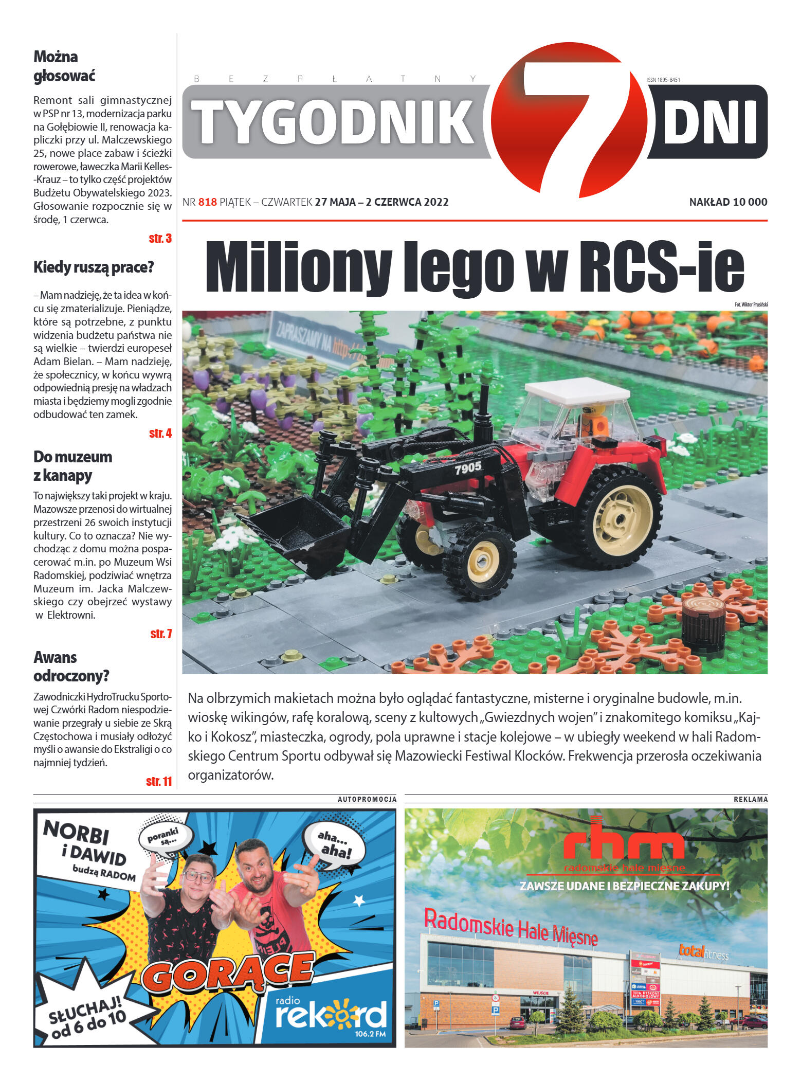 Tygodnik "7 Dni" nr 818 z dn. 27.05.2022 r. - strona 1