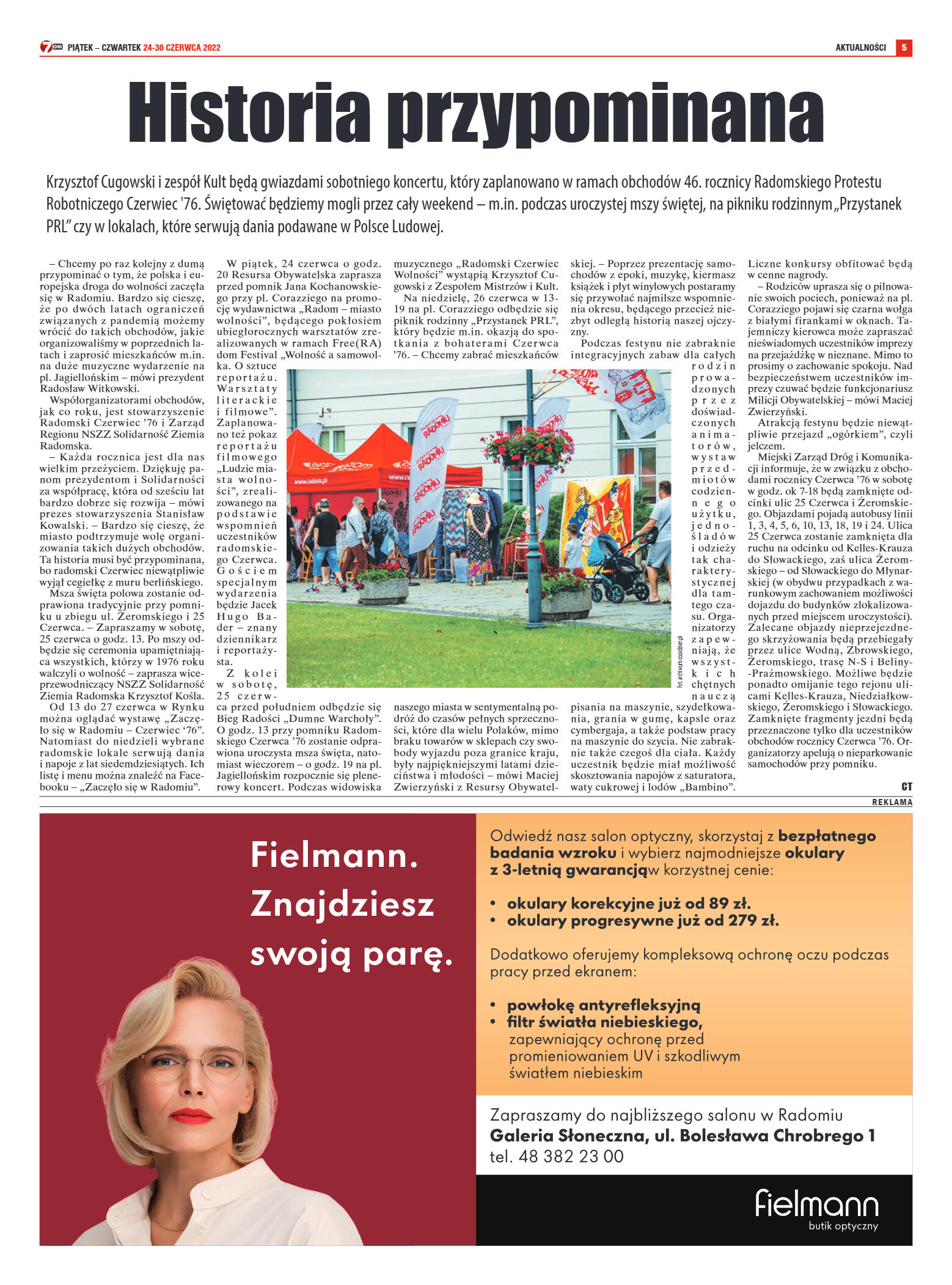 Tygodnik "7 Dni" nr 821 z dn. 24.06.2022 r. - strona 5