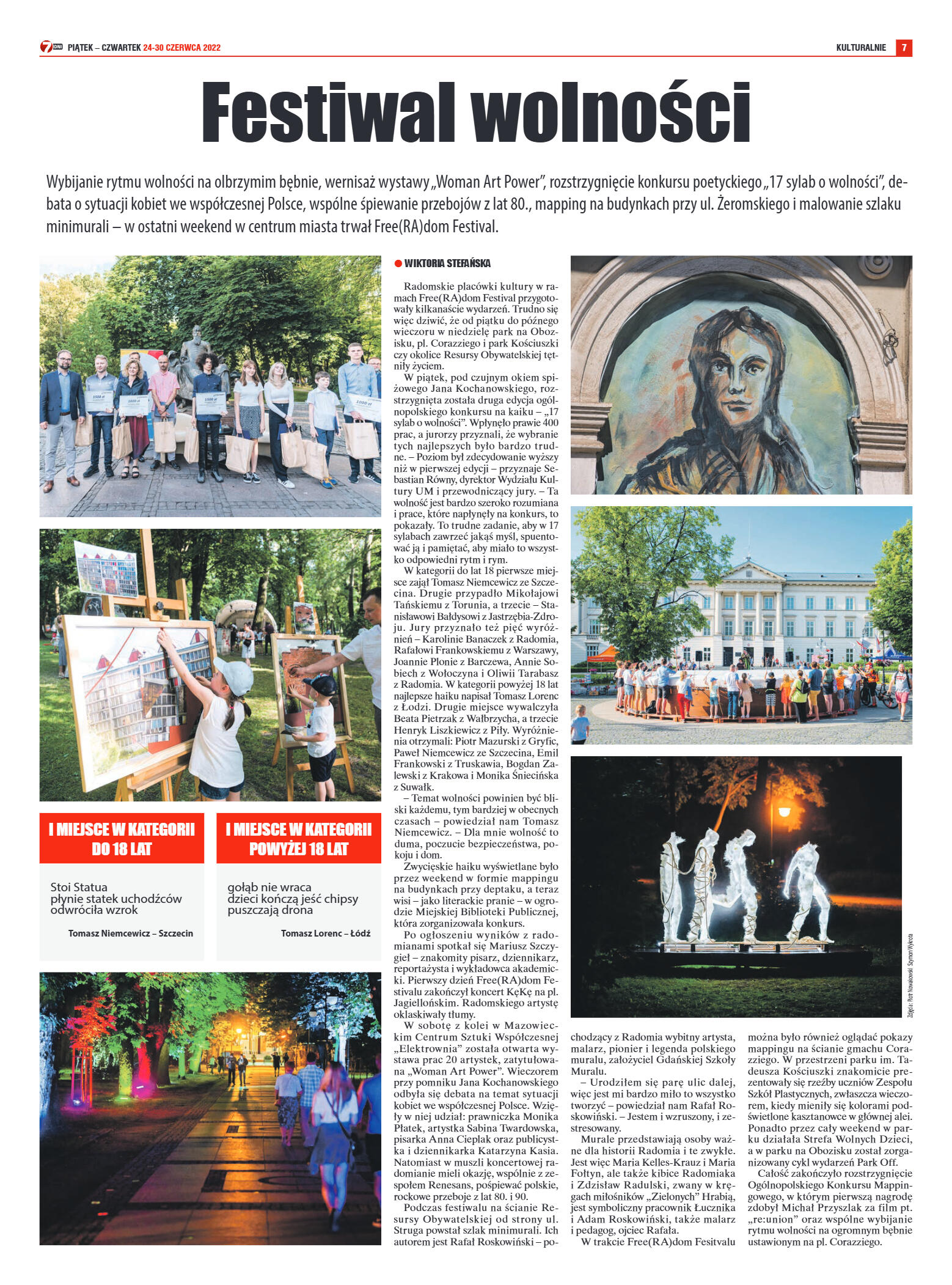 Tygodnik "7 Dni" nr 821 z dn. 24.06.2022 r. - strona 7