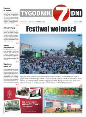 Tygodnik "7 Dni" nr 821 z dn. 24.06.2022 r. - strona 1
