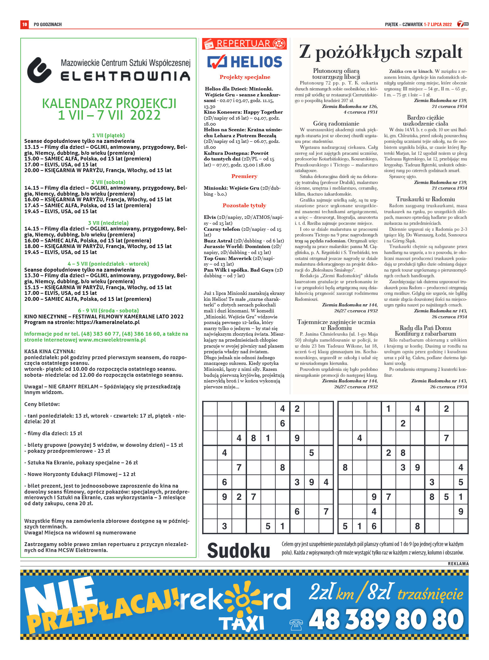 Tygodnik "7 Dni" nr 822 z dn. 1.07.2022 r. - strona 10