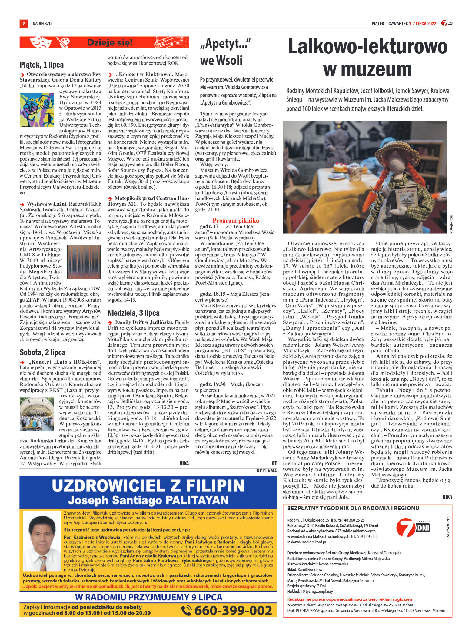 Tygodnik "7 Dni" nr 822 z dn. 1.07.2022 r. - strona 2