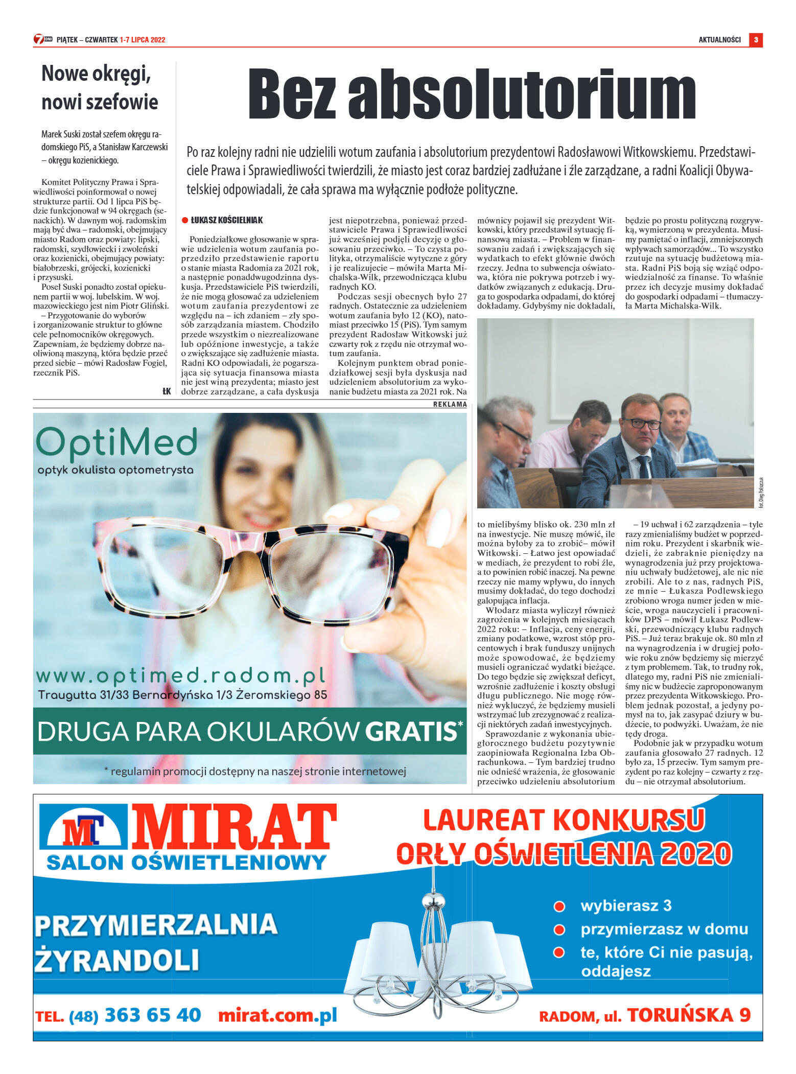 Tygodnik "7 Dni" nr 822 z dn. 1.07.2022 r. - strona 3