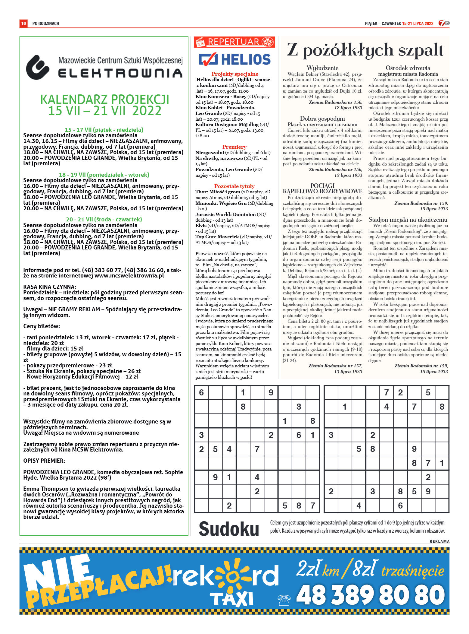 Tygodnik "7 Dni" nr 824 z dn. 15.07.2022 r. - strona 10