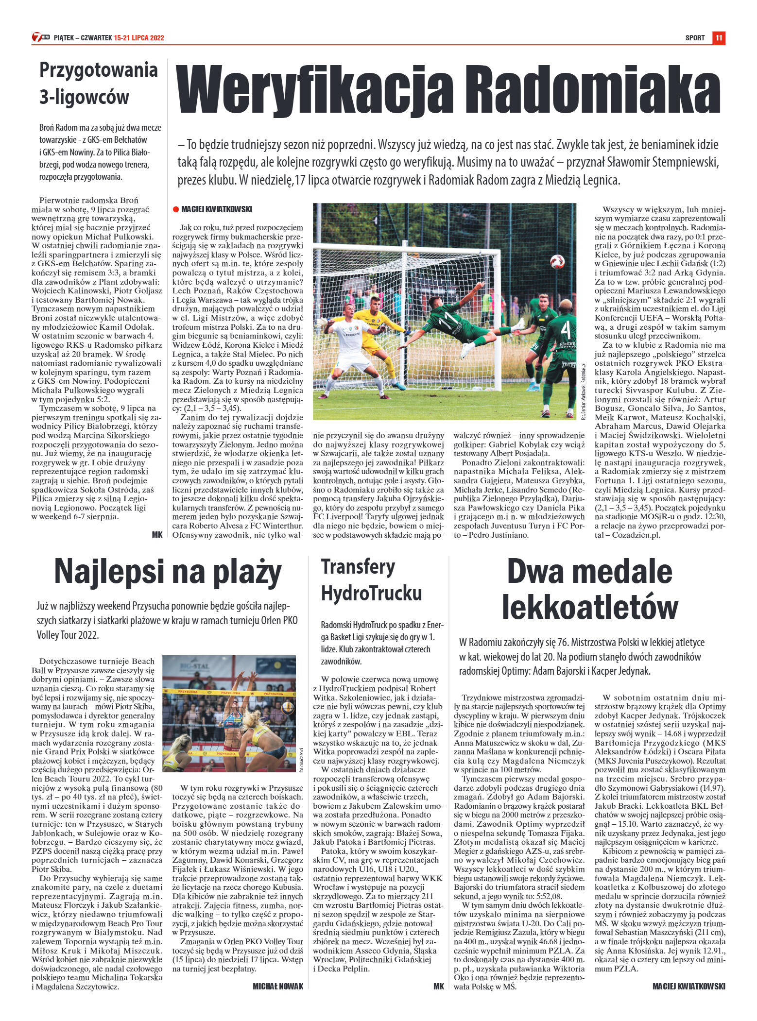 Tygodnik "7 Dni" nr 824 z dn. 15.07.2022 r. - strona 11