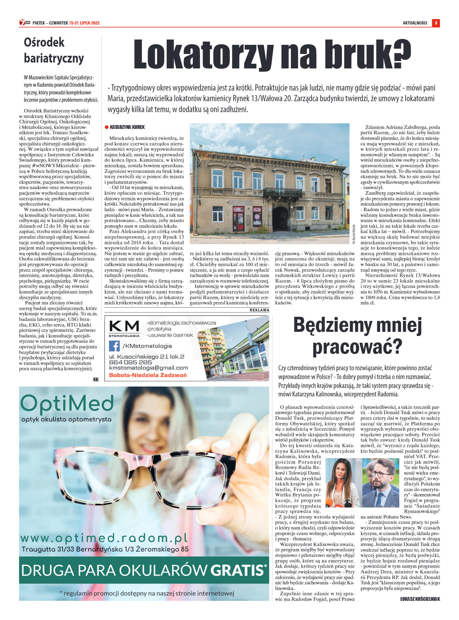 Tygodnik "7 Dni" nr 824 z dn. 15.07.2022 r. - strona 3