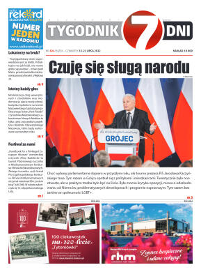 Tygodnik "7 Dni" nr 824 z dn. 15.07.2022 r. - strona 1