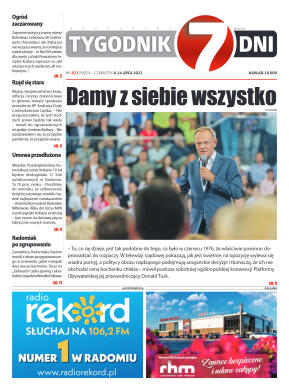 Tygodnik "7 Dni" nr 823 z dn. 08.07.2022 r. - strona 1