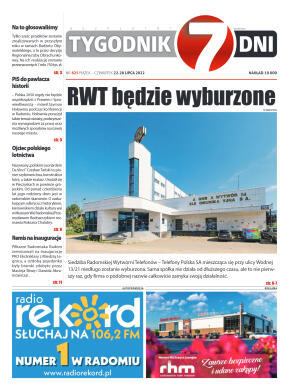 Tygodnik "7 Dni" nr 825 z dn. 22.07.2022 r. - strona 1