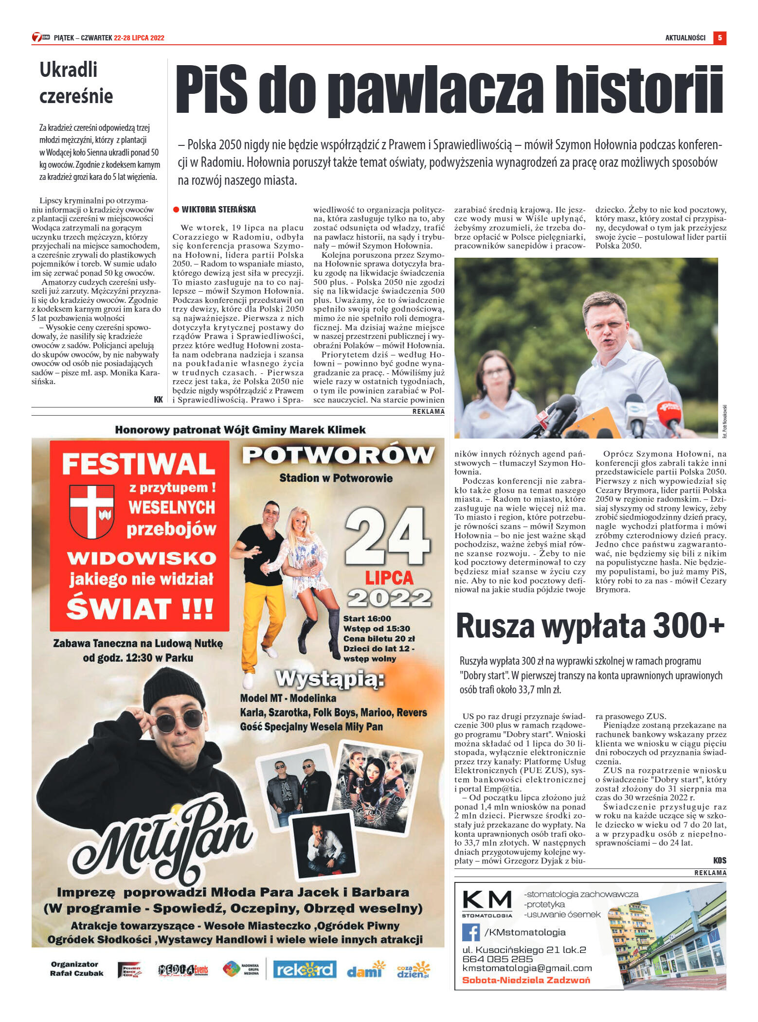 Tygodnik "7 Dni" nr 825 z dn. 22.07.2022 r. - strona 6