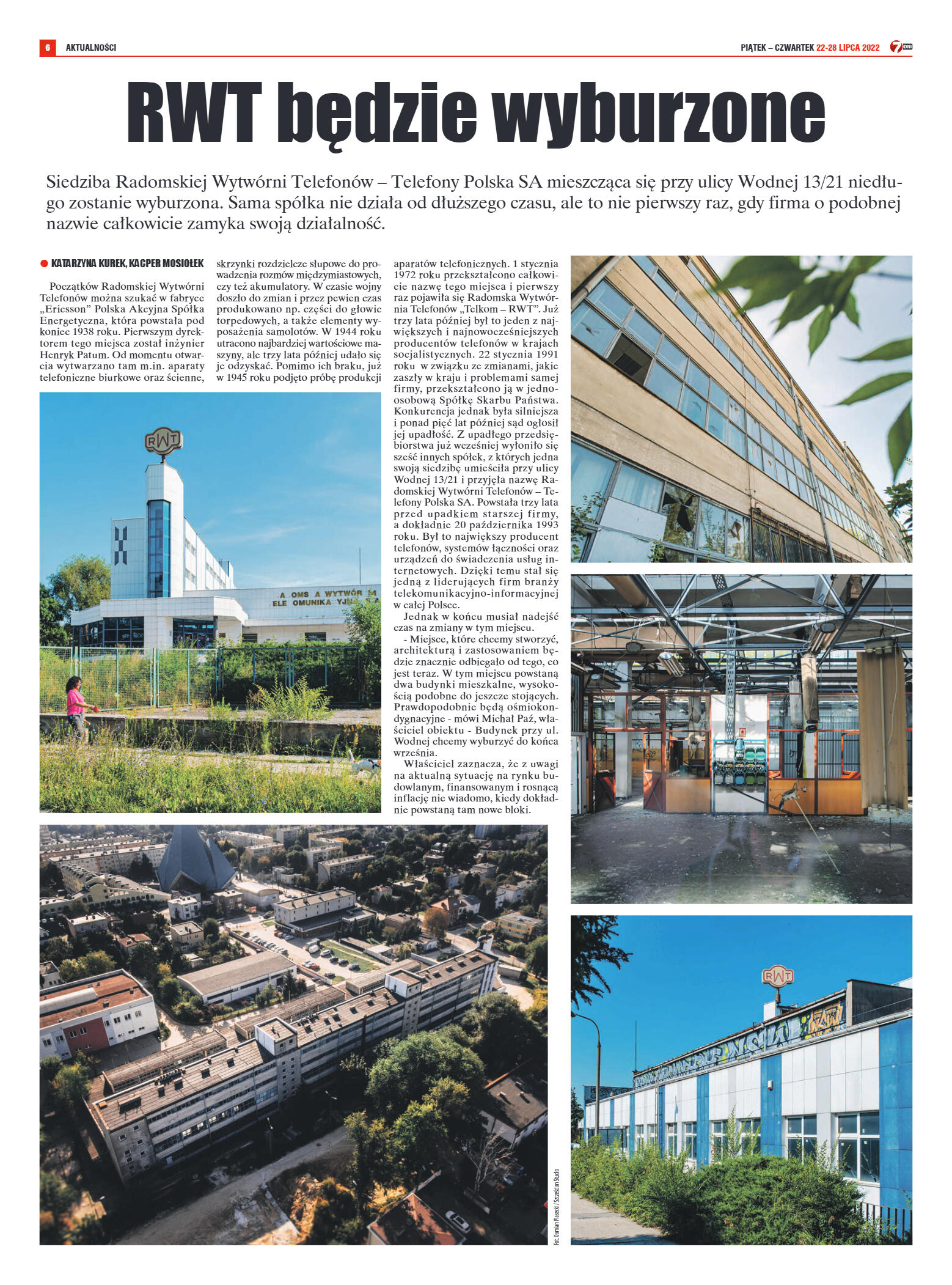 Tygodnik "7 Dni" nr 825 z dn. 22.07.2022 r. - strona 7