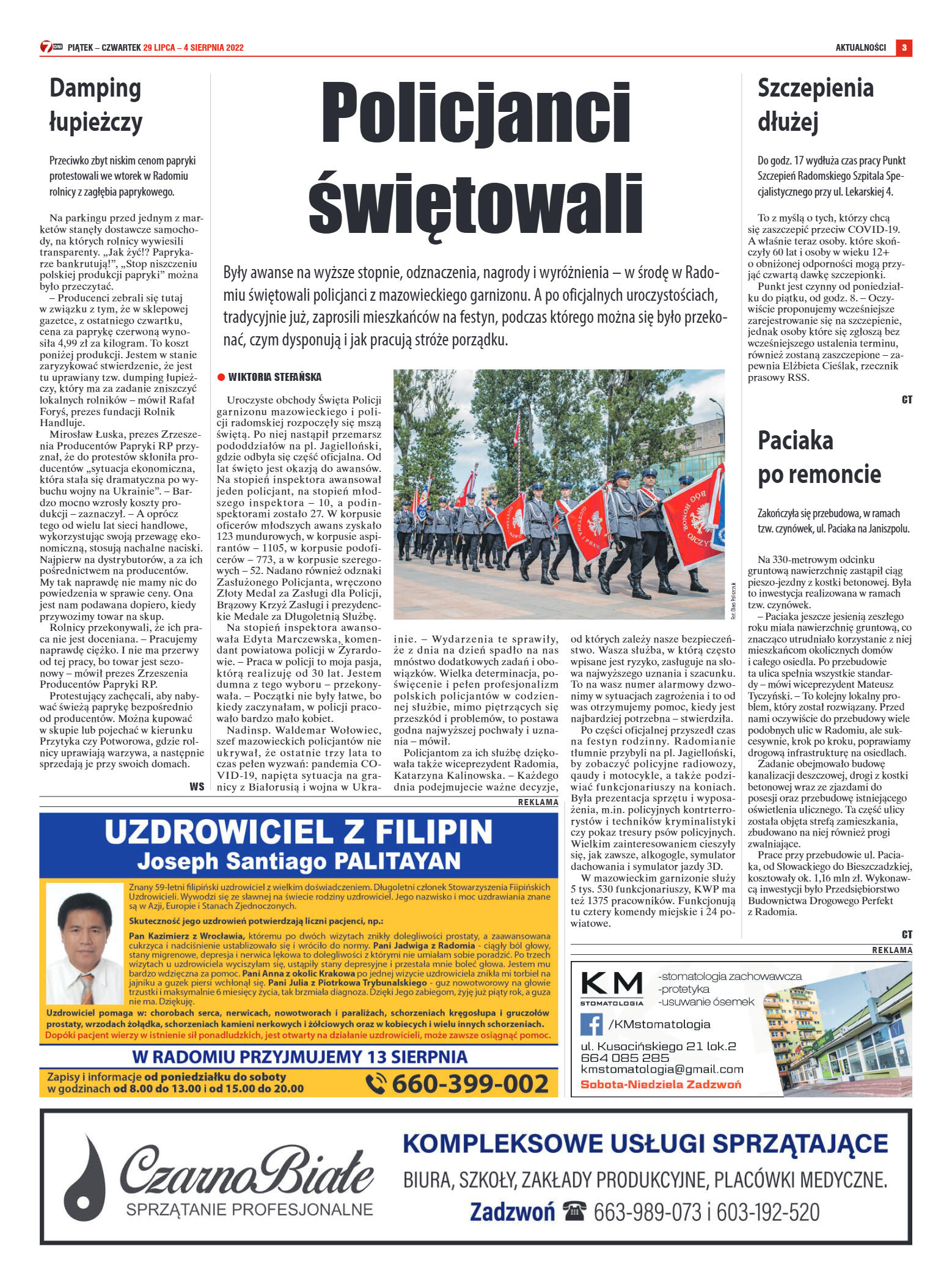 Tygodnik "7 Dni" nr 826 z dn.29.07.2022 r. - strona 3