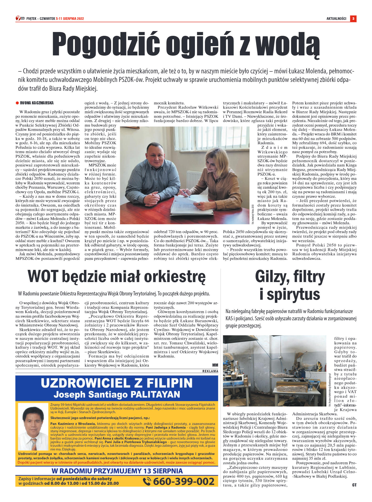 Tygodnik "7 Dni" nr 827 z dn. 5.08.2022 r. - strona 3