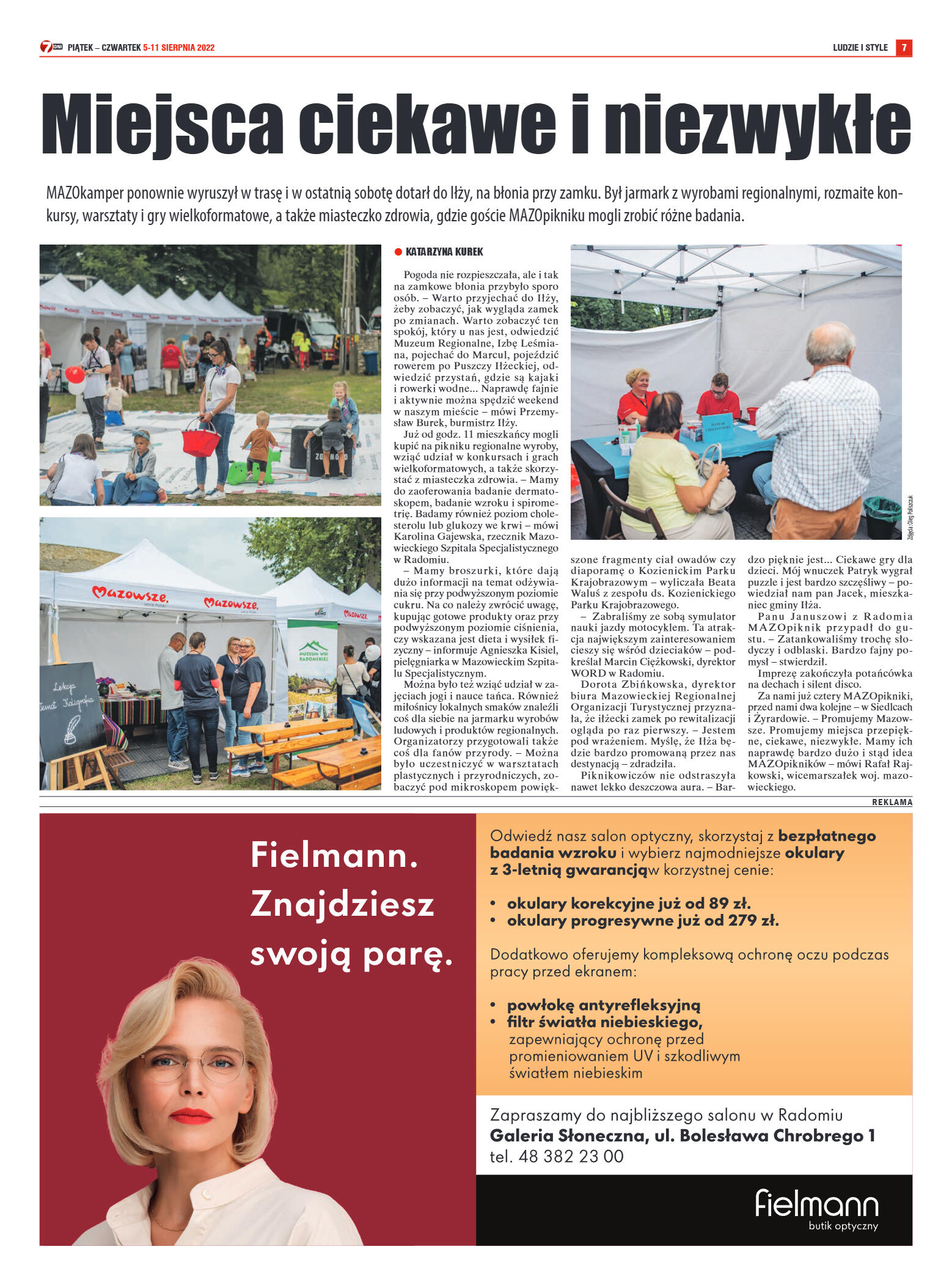 Tygodnik "7 Dni" nr 827 z dn. 5.08.2022 r. - strona 7