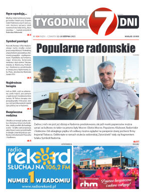 Tygodnik "7 Dni" nr 828 z dn. 12.08.2022 r. - strona 1