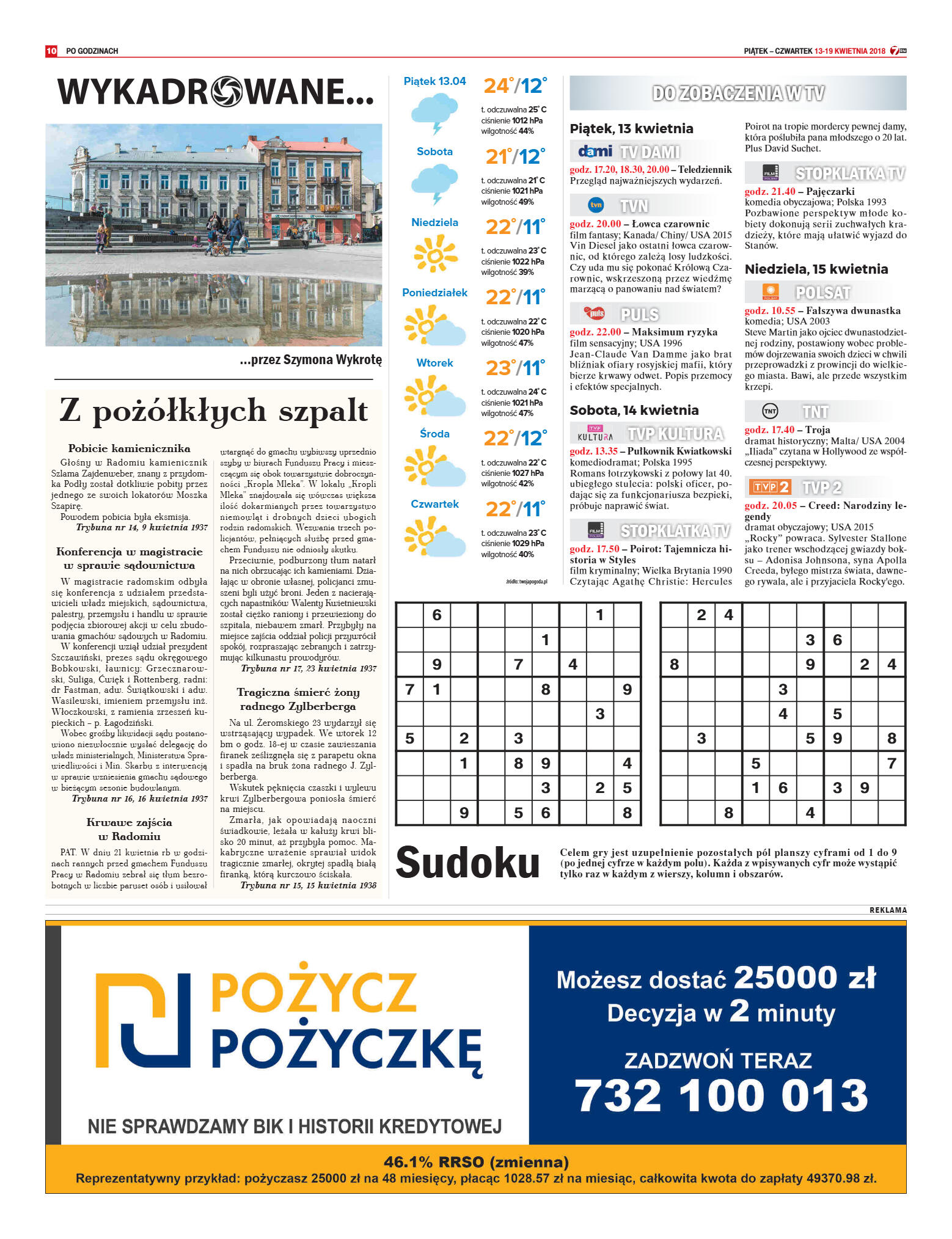 Tygodnik "7 Dni" nr 631 z dn. 13.04.2018 - strona 10