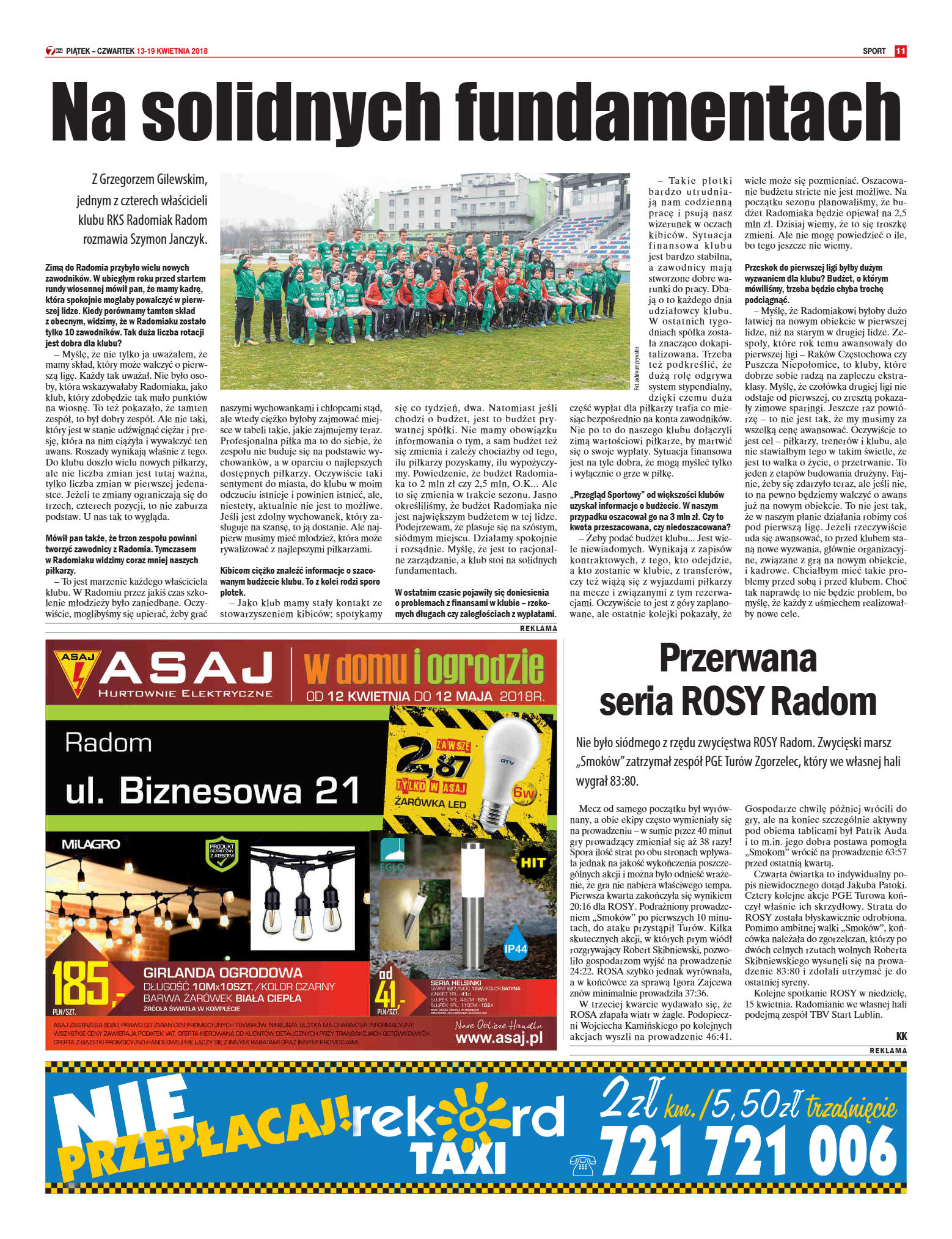 Tygodnik "7 Dni" nr 631 z dn. 13.04.2018 - strona 11