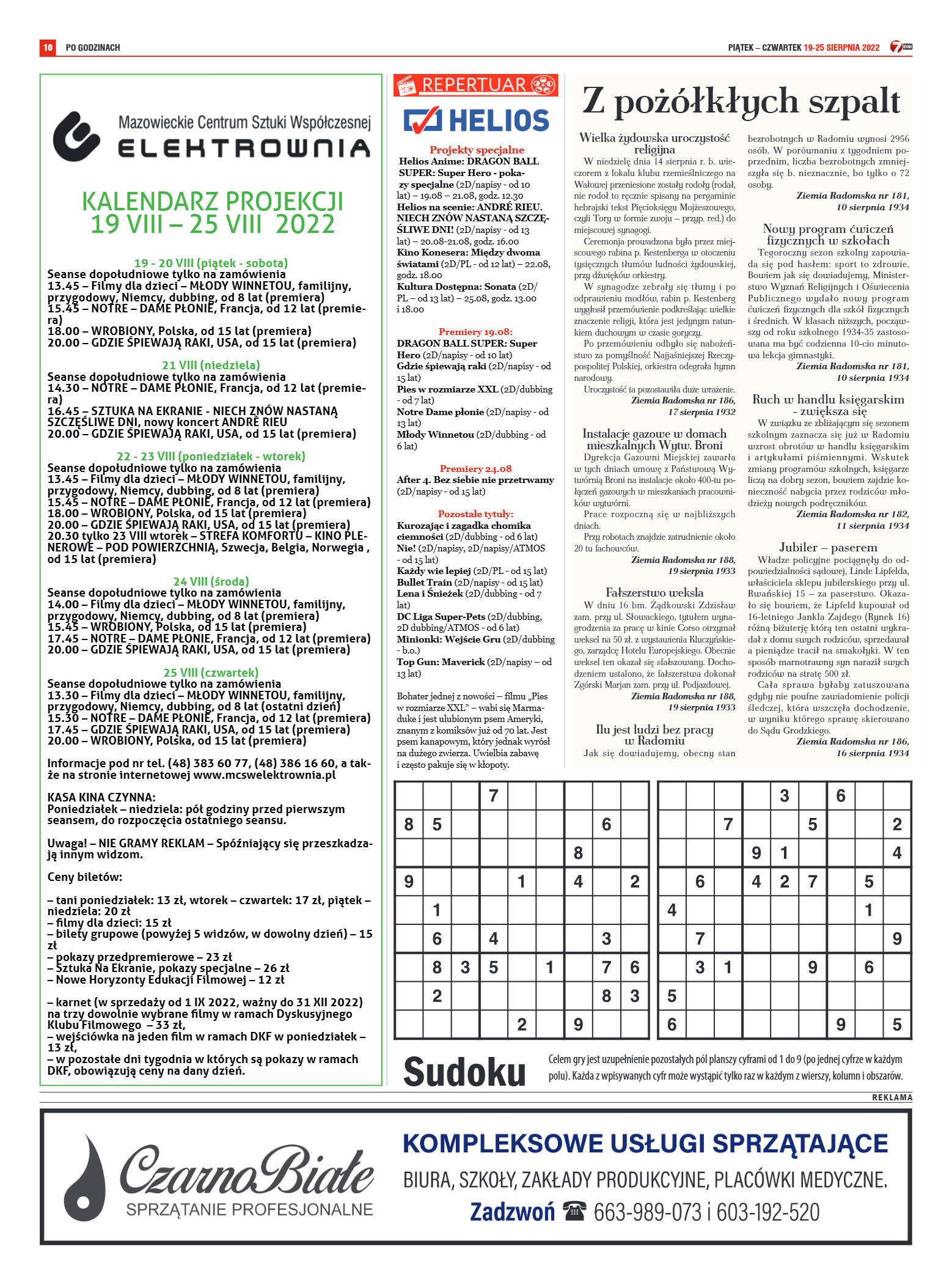 Tygodnik "7 Dni" nr 829 z dn. 19.08.2022 r. - strona 10