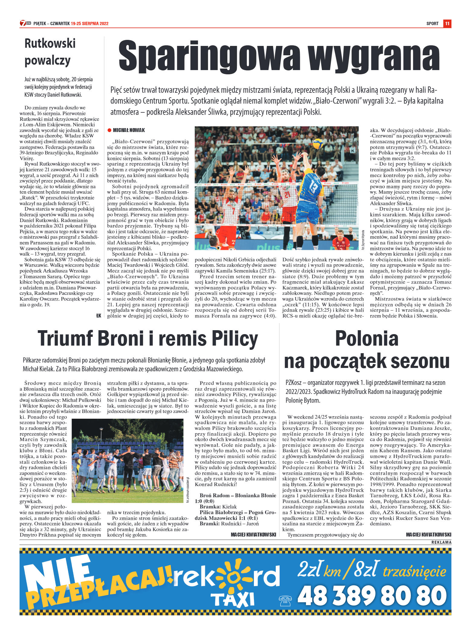 Tygodnik "7 Dni" nr 829 z dn. 19.08.2022 r. - strona 11