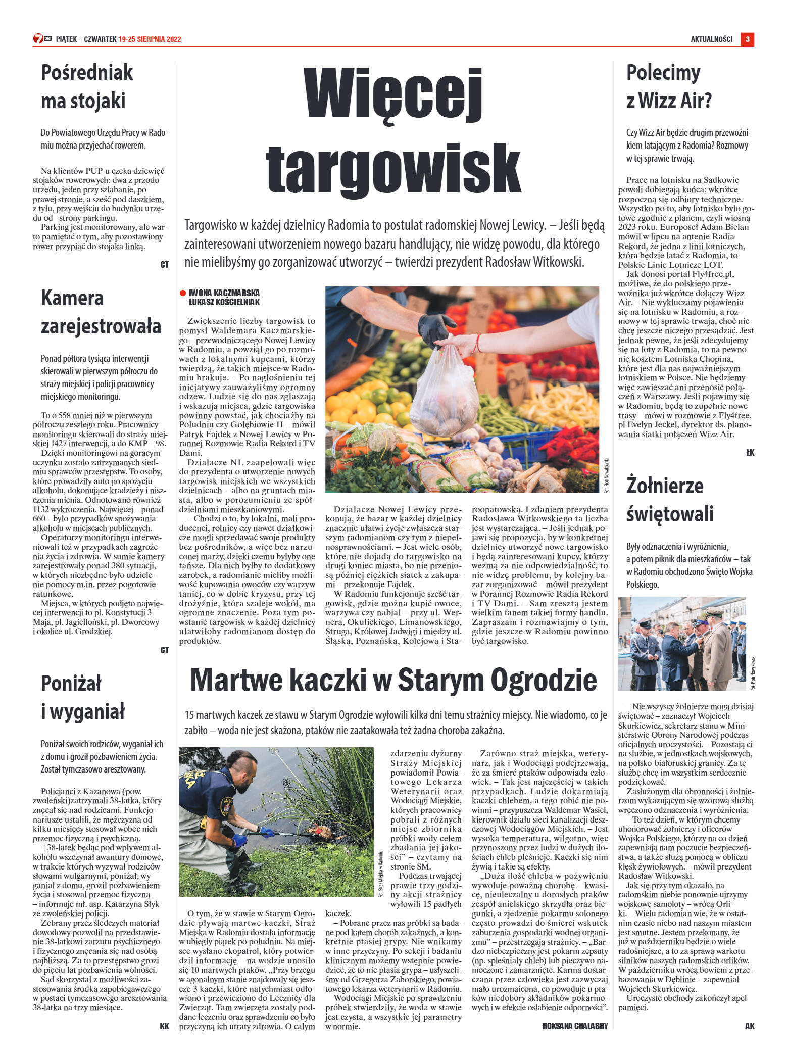 Tygodnik "7 Dni" nr 829 z dn. 19.08.2022 r. - strona 3