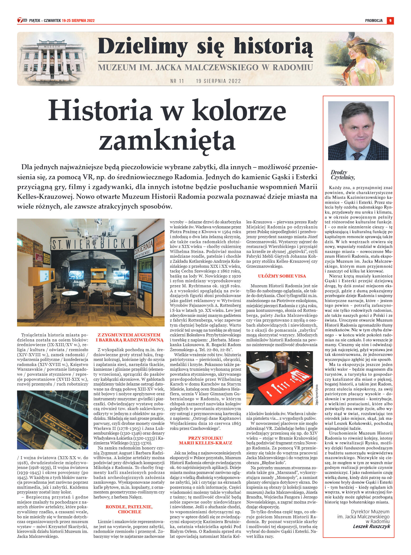 Tygodnik "7 Dni" nr 829 z dn. 19.08.2022 r. - strona 9