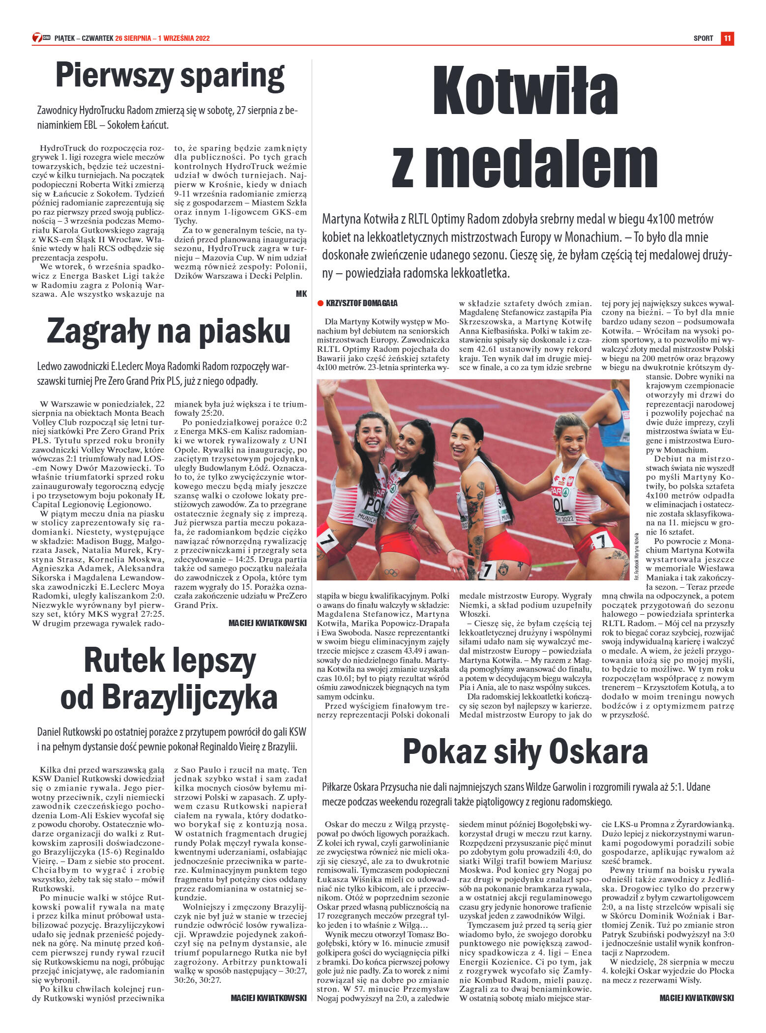 Tygodnik "7 Dni" nr 830 z dn. 26.08.2022 r. - strona 11